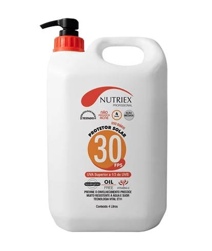 Protetor Solar 30FPS Oil Free 4lts NUTRIEX